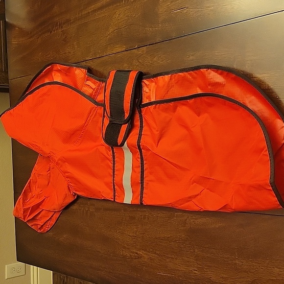 Red Reflective Dog Raincoat New In Box - Picture 8 of 11